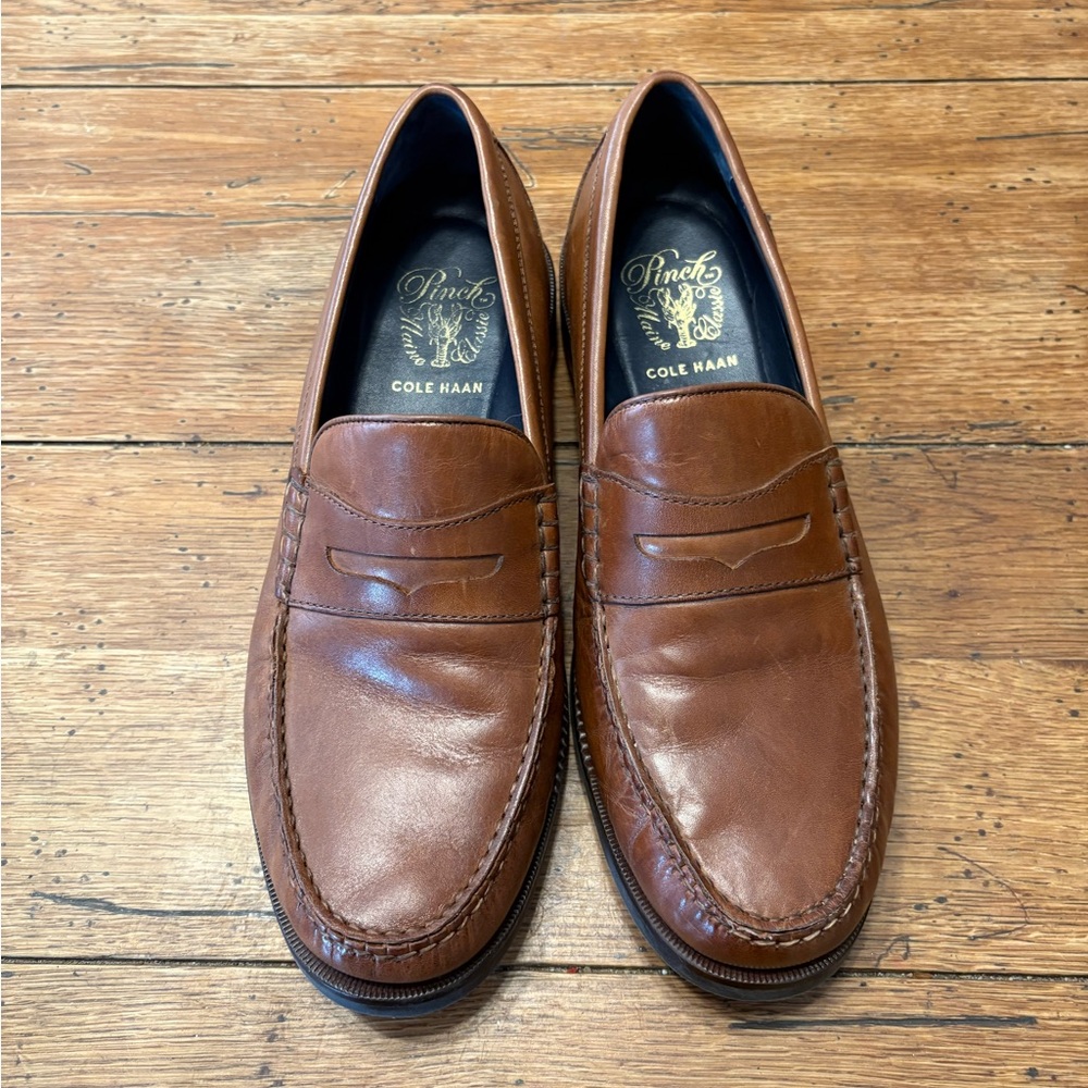 Cole Haan Unisex Oxblood Old Money Leather Pinch Penny Loafer size 9 men